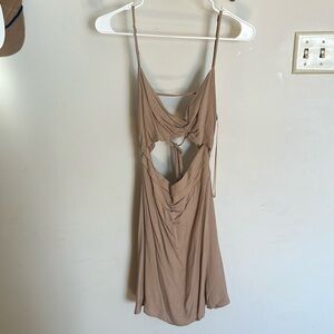 Papermoon Clothing Taupe Dress 
Size Large
